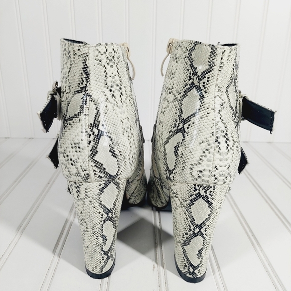 NEW Boutique Pointed Toe Leopard-print Zipper Buckle High Heel Soft Boots C378 - Picture 7 of 16